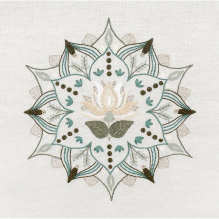 Kit de broderie - Mandala n°1 : Fleur de Lotus