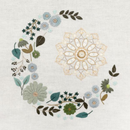 Kit de broderie - Mandala n°2 : Le soleil et la lune