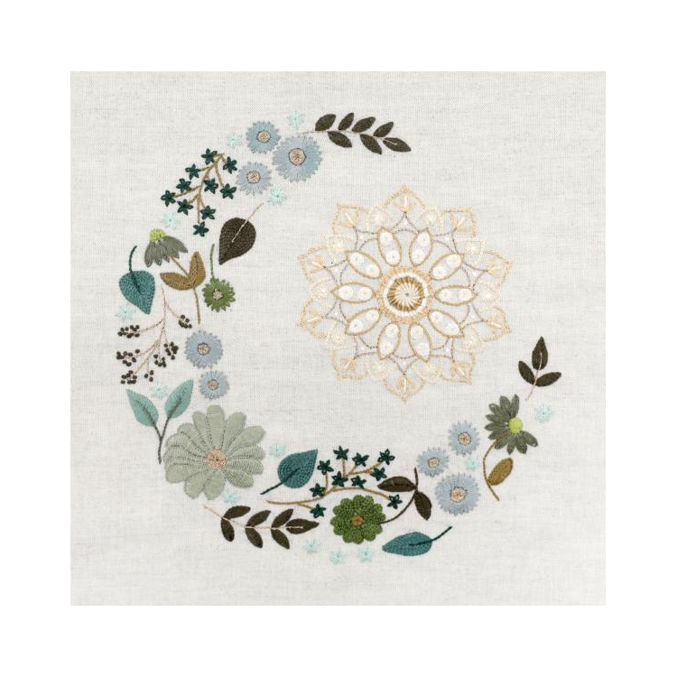 Kit de broderie - Mandala n°2 : Le soleil et la lune