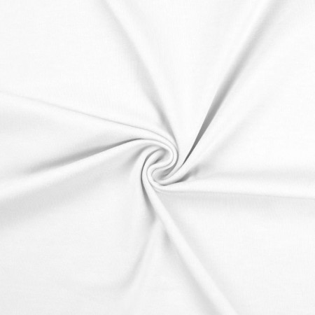 Tissu jersey uni - Blanc