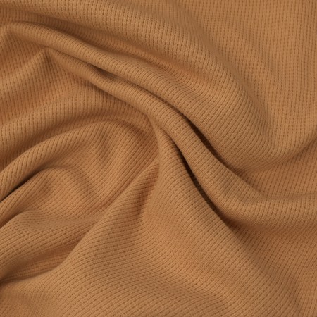 Tissu Maille - Nid d'abeille Dusty salmon