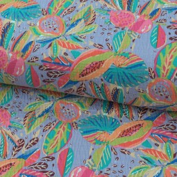 Tissu maille - Crincle multicolor