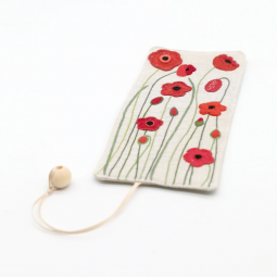 Kit de broderie - Marque page Coquelicots
