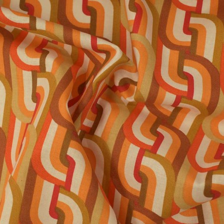 Tissu coton - Clode orange Tissu coton - Clode orange