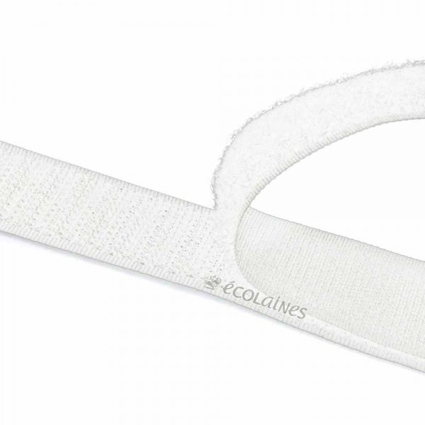 Ruban accrocheur à coudre 20 mm Blanc