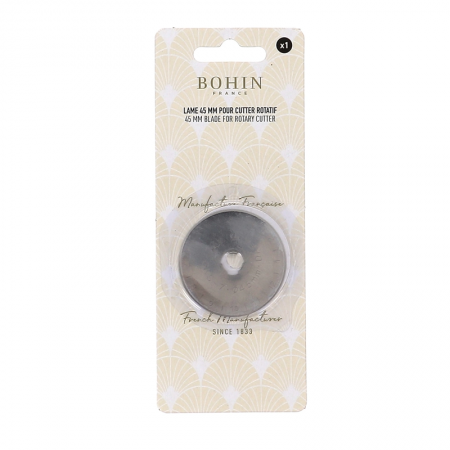 Cutteur Rotatif Couture Patchwork Cutter Rotatif BOHIN France 45mm - Lame Tranchante Ultra-Précise Pour Patchwork, Couture Et Loisirs Créatifs