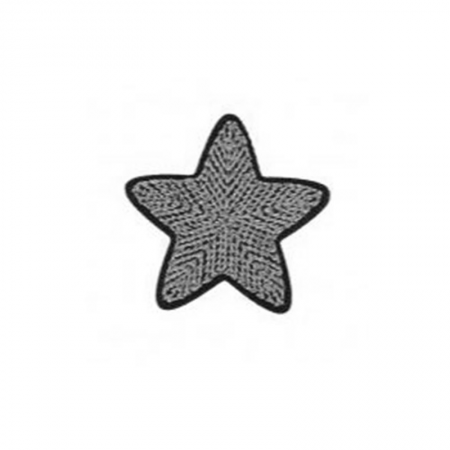 Écusson thermocollant - Étoile argent