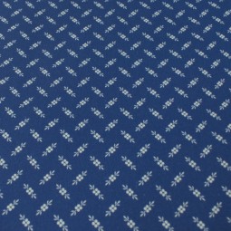 Tissu fantaisie - Jasmin blue - Géometry fleurie