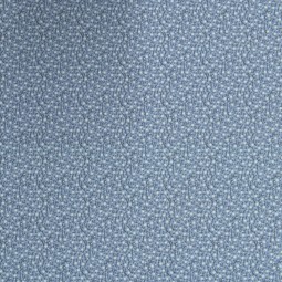 Tissu fantaisie - Jasmin blue - Petites fleurs