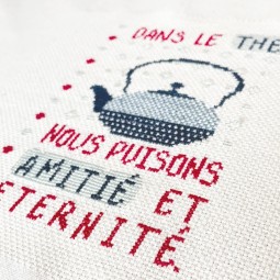 Fiche de broderie Lilipoints - Les minis - Le café et le thé