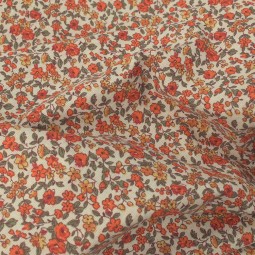 Tissu coton - Léonie Orange