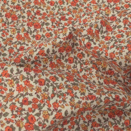 Tissu coton - Léonie Orange