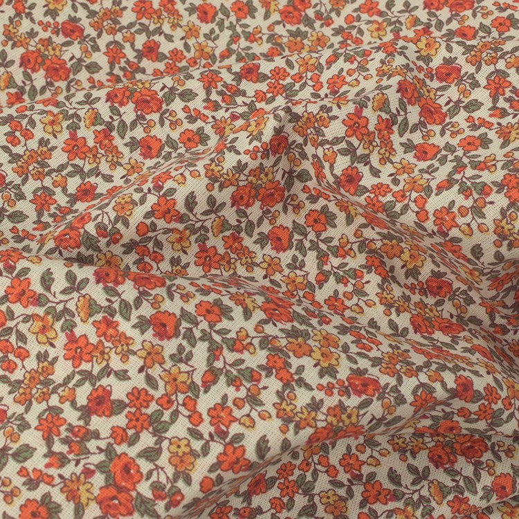 Tissu coton - Léonie Orange