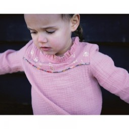 Tissu double gaze de coton bio menthe