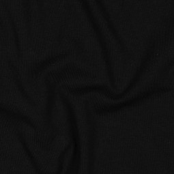 Tissu jersey biologique - Uni Noir encre