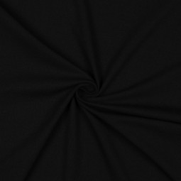 Tissu jersey biologique - Uni Noir encre