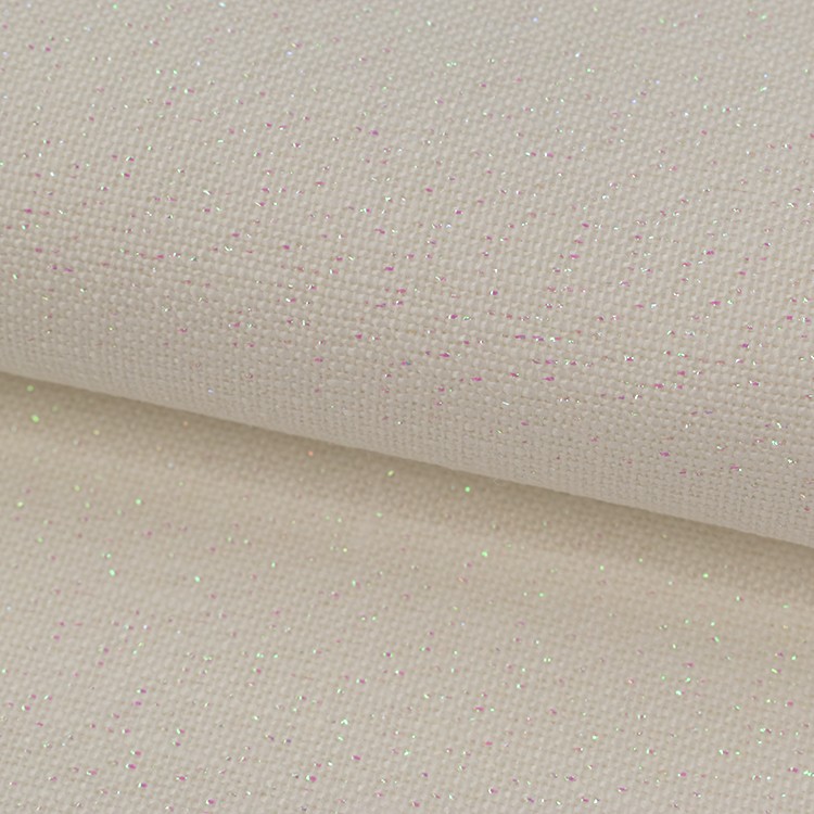 Toile à broder Belfast 12,6 fils/cm - Écru paillettes