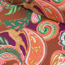 Tissu viscose - Catarina bronze