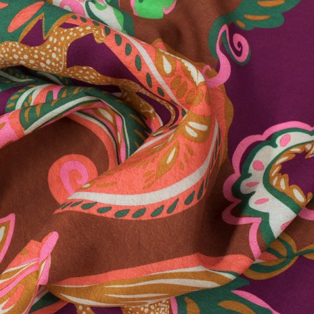 Tissu viscose - Catarina bronze