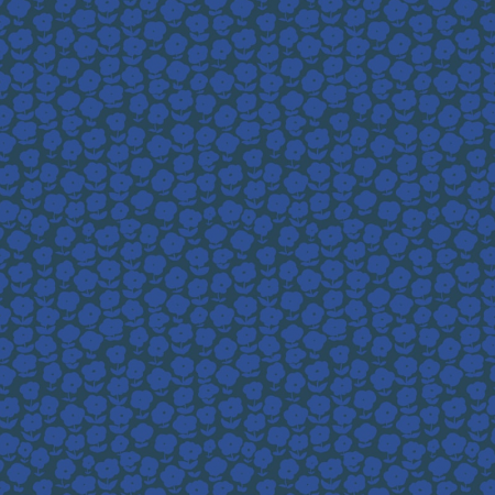 Tissu Ruby Bee Blenders - Puffy Daisy majorelle