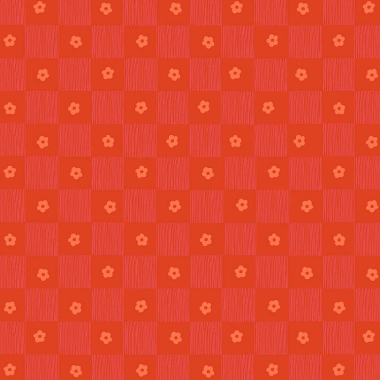 Tissu Ruby Bee Blenders - Footpath rose