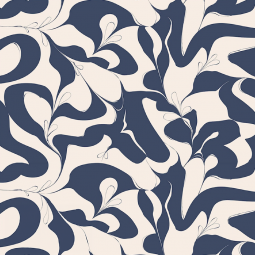 Tissu viscose - Blue organic