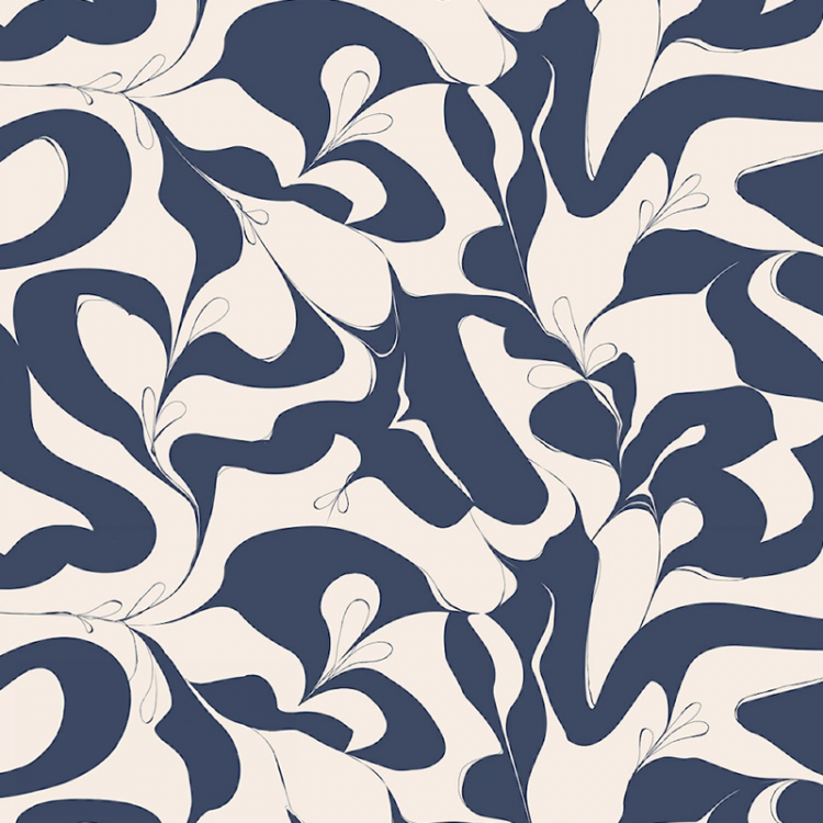 Tissu viscose - Blue organic