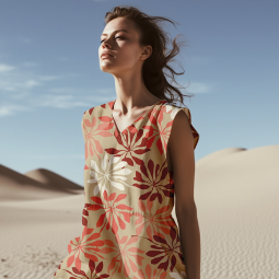 Tissu viscose - Feuillage d'été