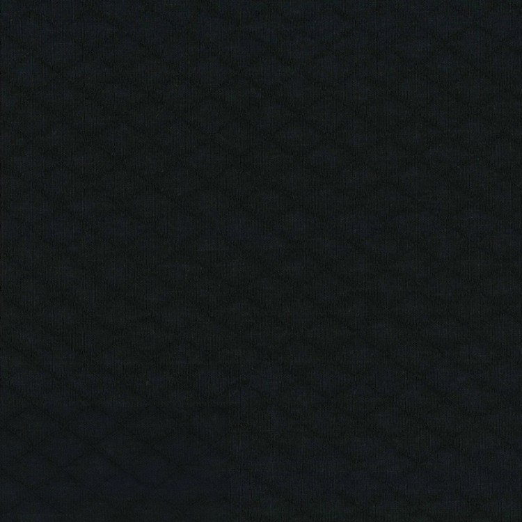 Tissu sweat Light & Lush - Matelassé Noir