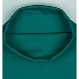 Tissu Bord-côte biologique - Lisse pétrole