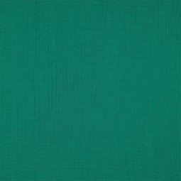 Tissu double gaze de coton bio - Vert