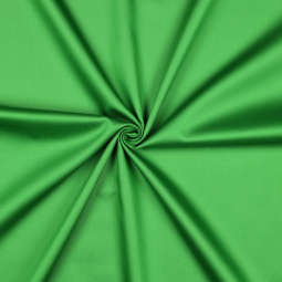 Tissu coton uni satiné vert vif