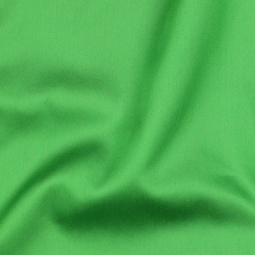 Tissu coton uni satiné vert vif
