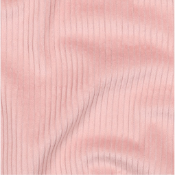 Tissu velours grosses côtes - Rose