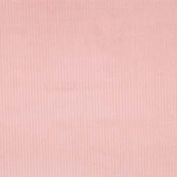 Tissu velours grosses côtes - Rose