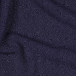 Tissu viscose et lin - Bleu navy