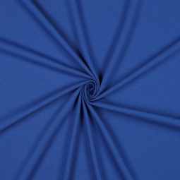 Tissu jersey biologique - Cobalt