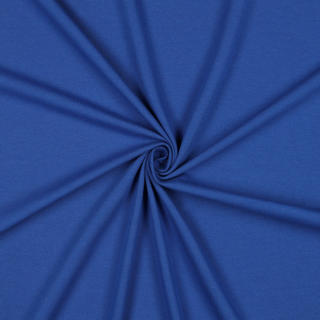 Tissu jersey biologique - Cobalt