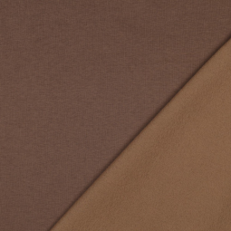 Tissu jersey sweat uni - Camel