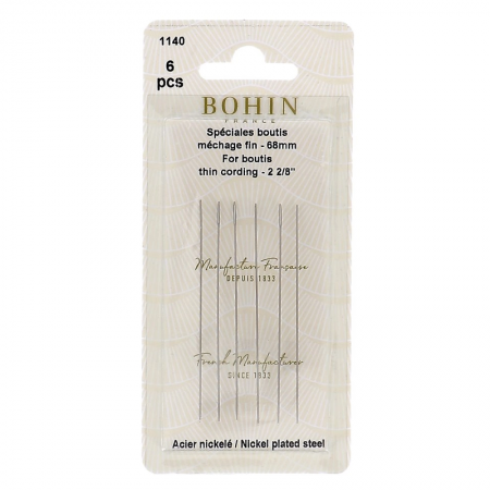 Aiguilles pour boutis double longueur Bohin