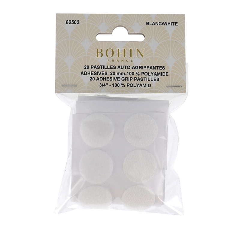 Pastilles auto agrippantes blanches Bohin