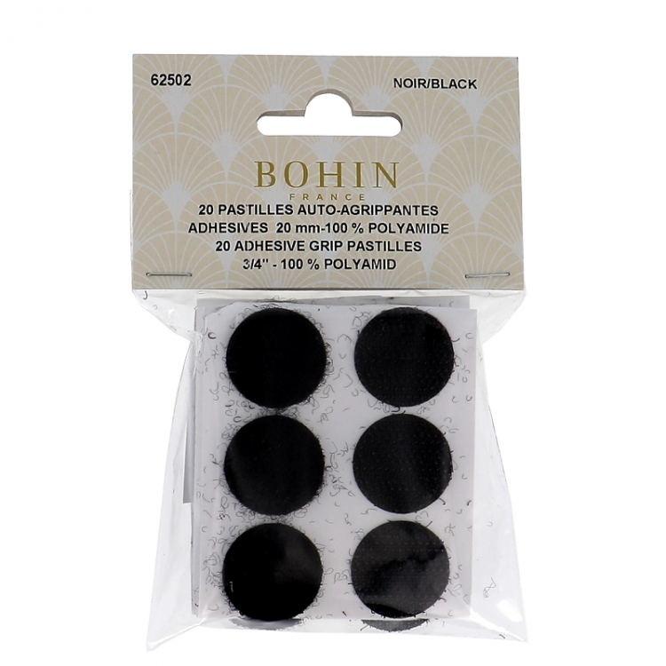 Pastilles auto agrippantes noires Bohin