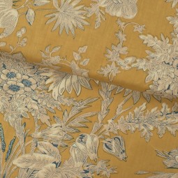 Tissu coton indienne - Srinagar jaune