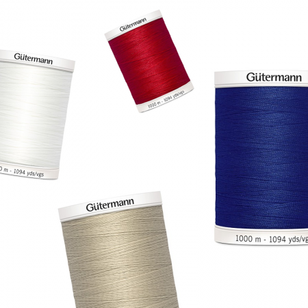 Fil à coudre Gütermann 100% polyester 1000 m
