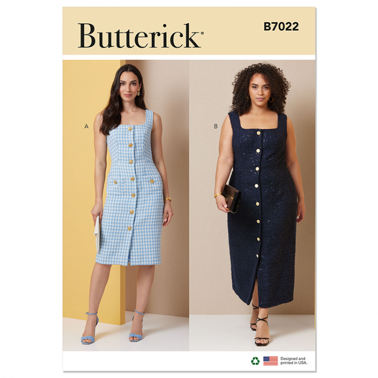 Patron Butterick 7022 - Robe fourreau