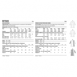 Patron Butterick 7023 - Tunique en maille