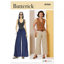 Patron Butterick 7024 - Pantalon large