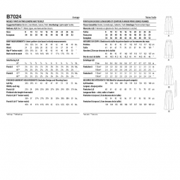 Patron Butterick 7024 - Pantalon large