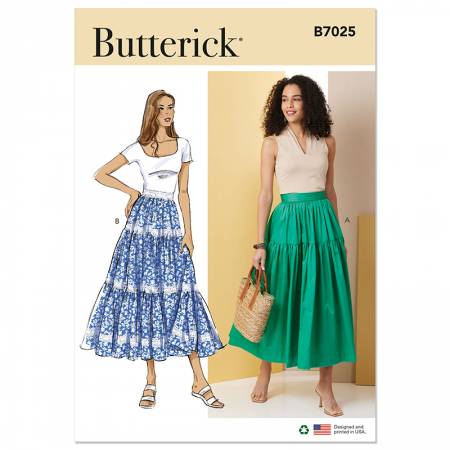 Patron Butterick 7025 - jupe à volants