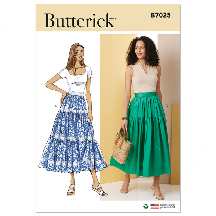 Patron Butterick 7025 - jupe à volants